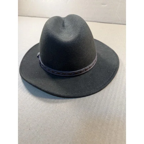Scala Dorfman Pacific 100% Wool Felt Brown Hat Small Very Good Condition Fedora - Picture 4 of 9